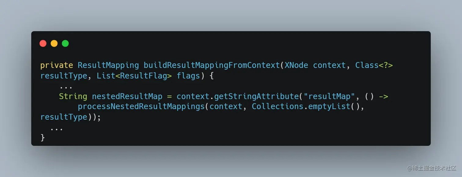 buildResultMappingFromContext()