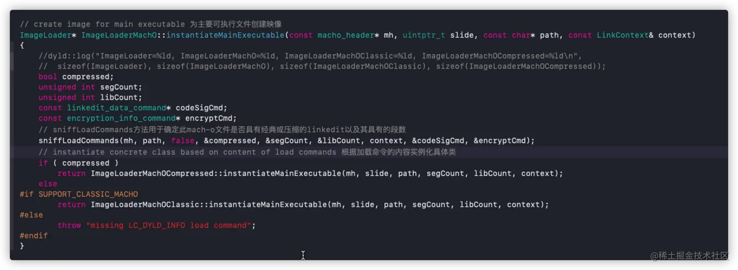 instantiateMainExecutable源码实现