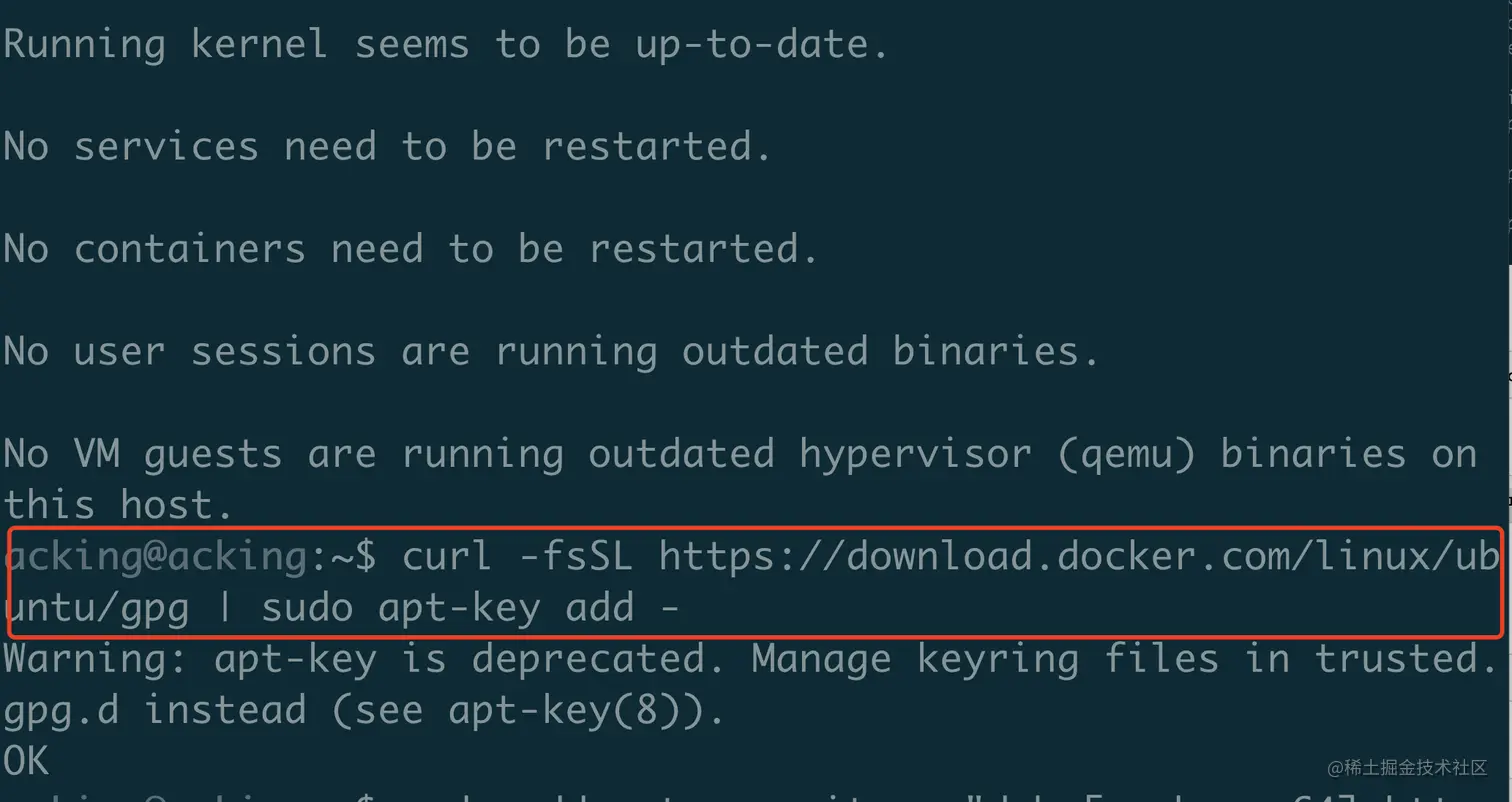 添加Docker官方GPG key转存失败，建议直接上传图片文件