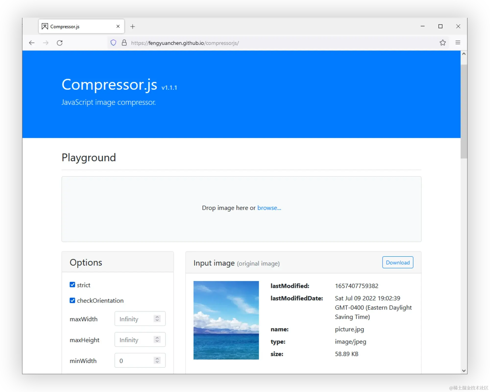 Compressor.js