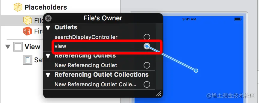 Files‘s Owner与View做关联