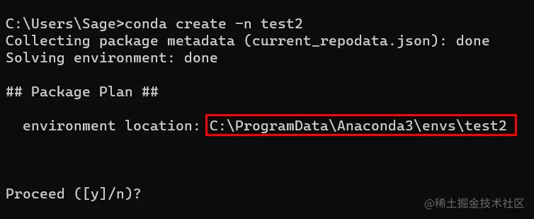 默认配置下虚拟环境的存放路径