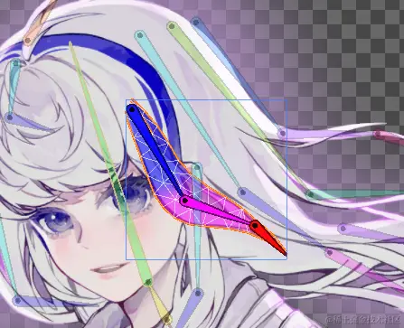 可以分配好骨骼再刷权重的，这里已经做好了所以显示权重