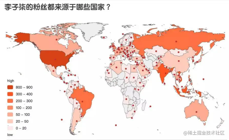 粉丝分布图