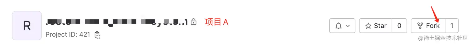 fork项目A