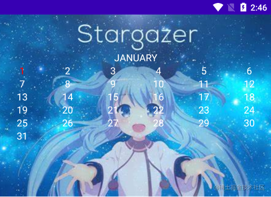 Android Compose Simple calendar - Moment For Technology