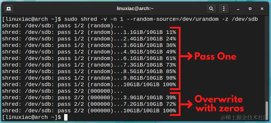 如何在Linux系统中安全地擦除硬盘数据？