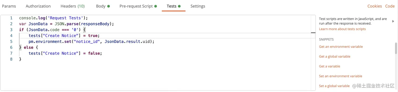 Tests Script