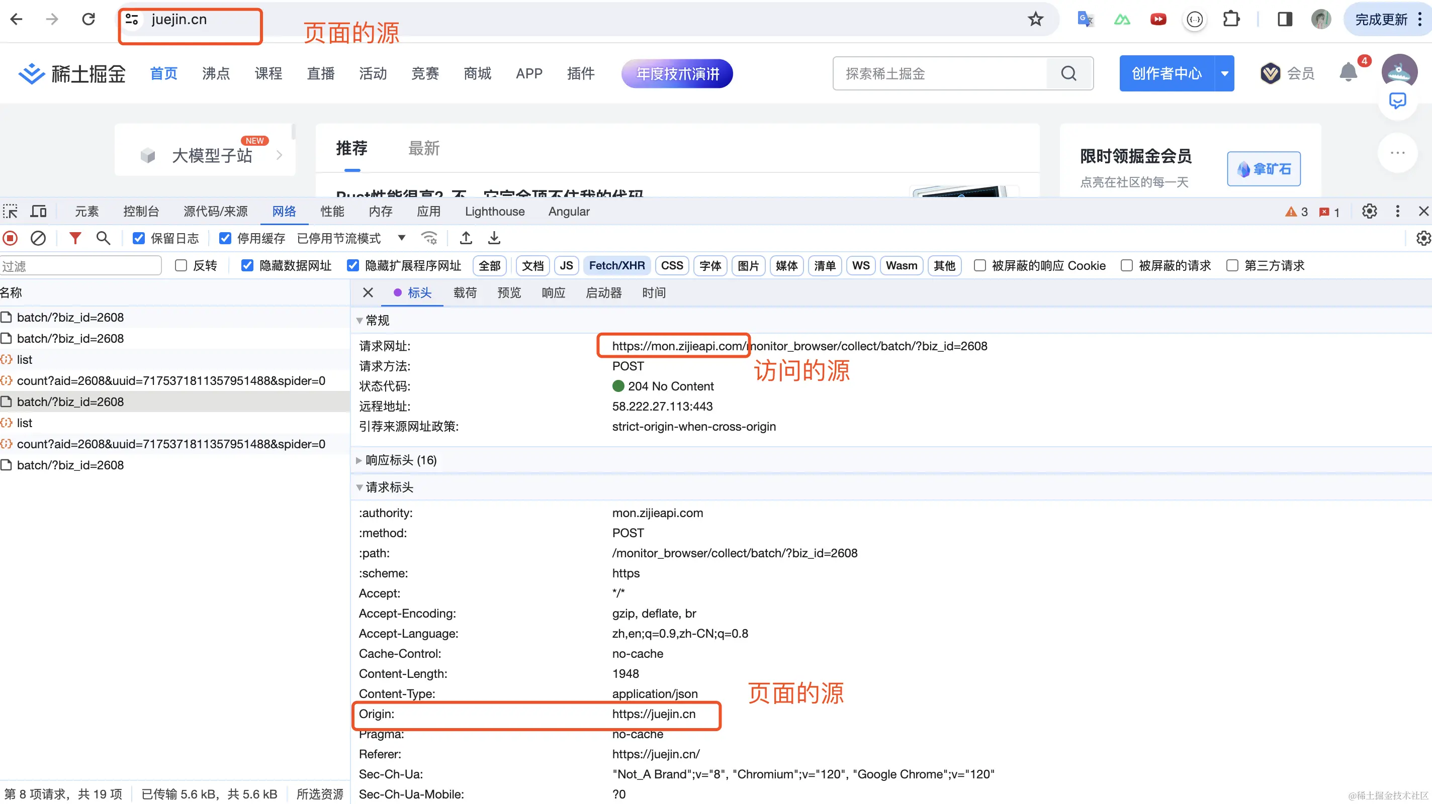 页面的源与访问的源
