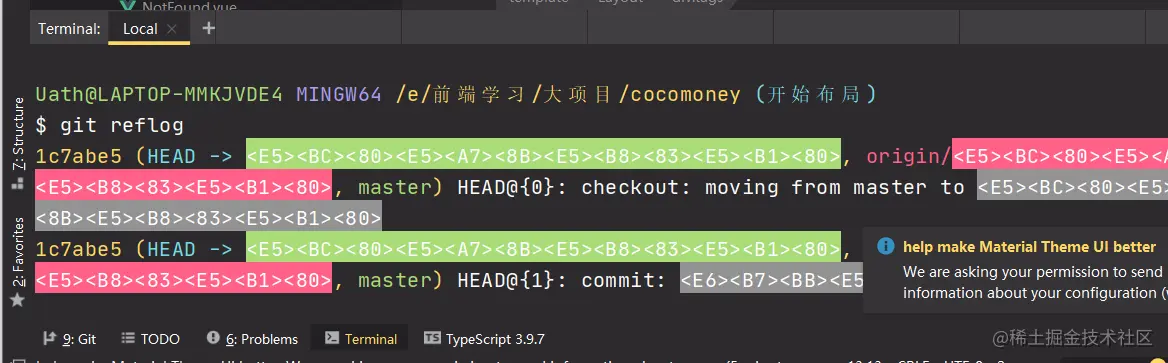 解决webstorm的terminal和git中文乱码与空格的问题 掘金
