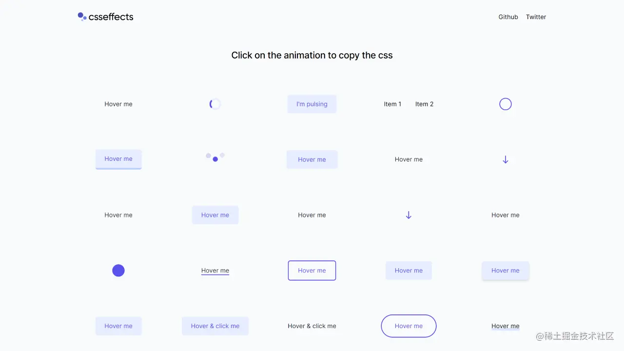 Vue.js开发的CSS动效插件