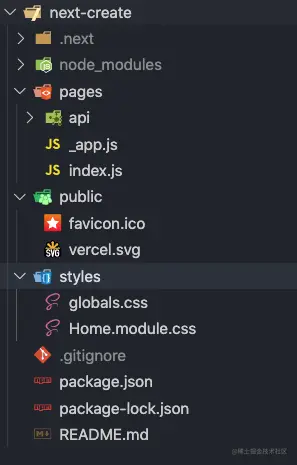  create-next-app结构