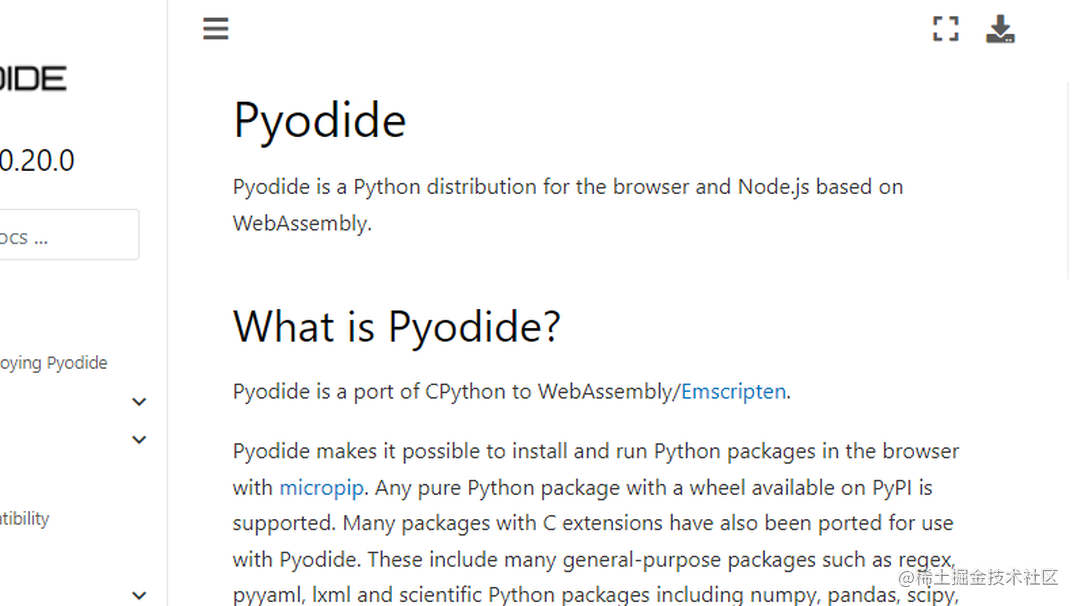 Pyodide 简单讲解 - 掘金