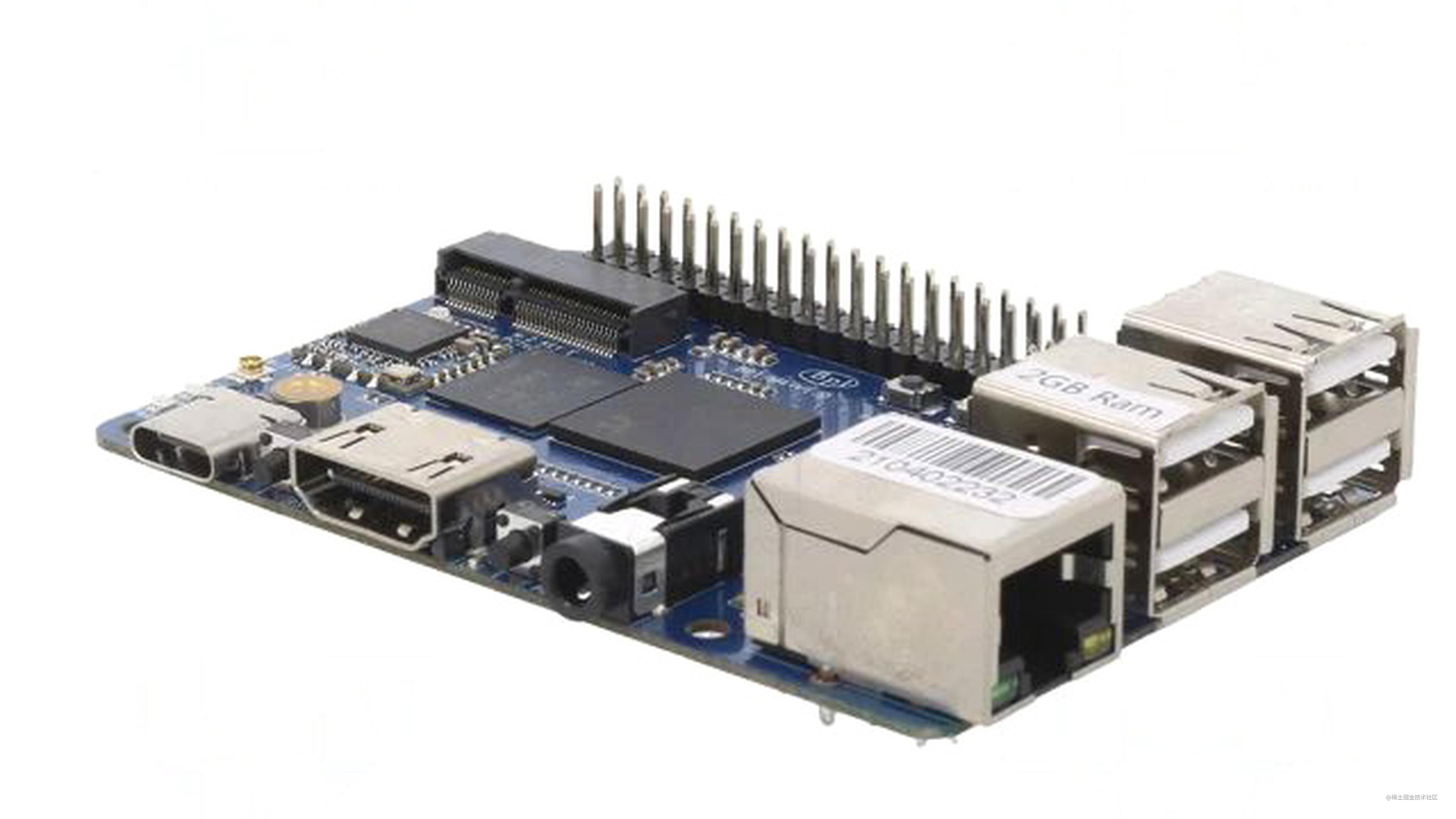 香蕉派 BPIM4 单板计算机采用 Realtek RT1395芯片方案设计,1G/2G RAM ,8GB eMMC 掘金