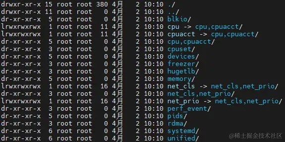 宿主机cgroup目录