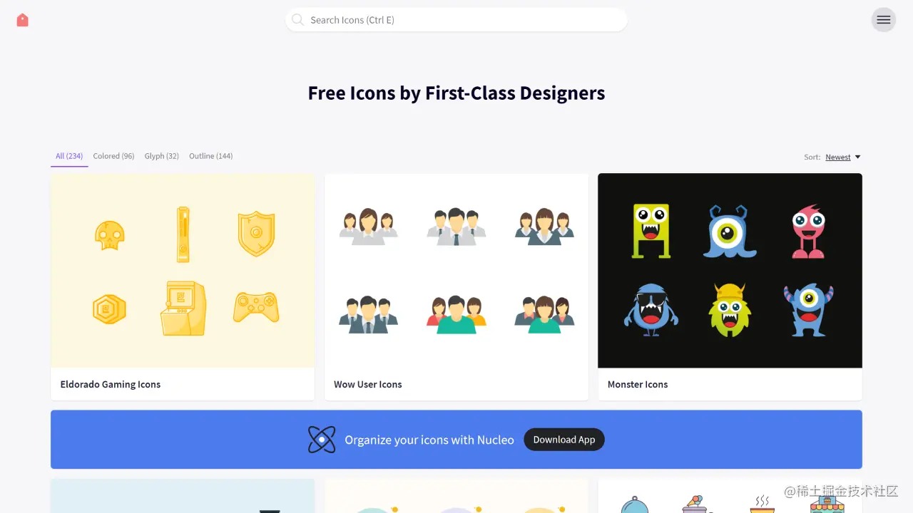 免费矢量图标库