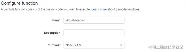 给函数取个名字，比如“virtualWeather”