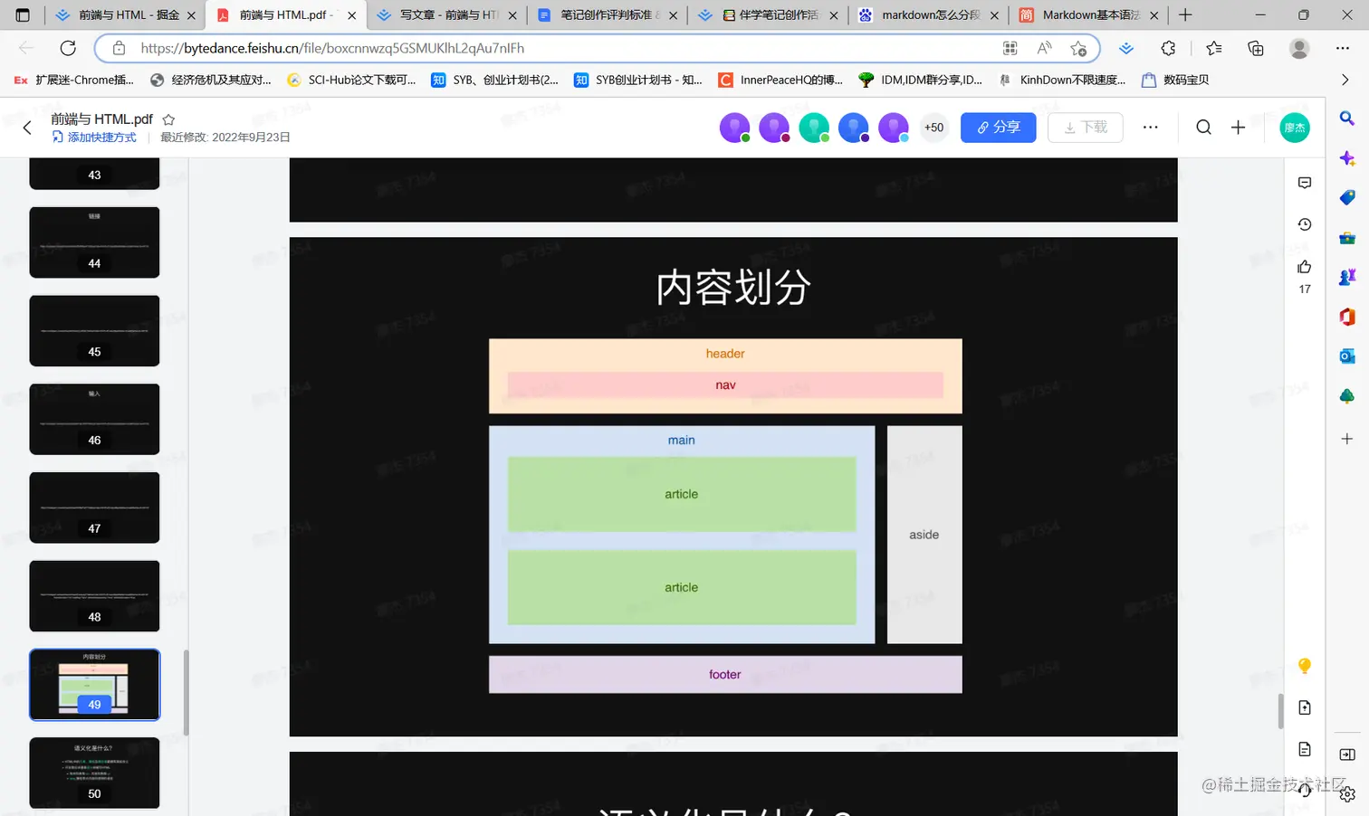 写文章 - 前端与 HTML _ 青训营笔记 - 掘金 和另外 6 个页面 - 个人 - Microsoft​ Edge 2023_1_15 23_53_17.png