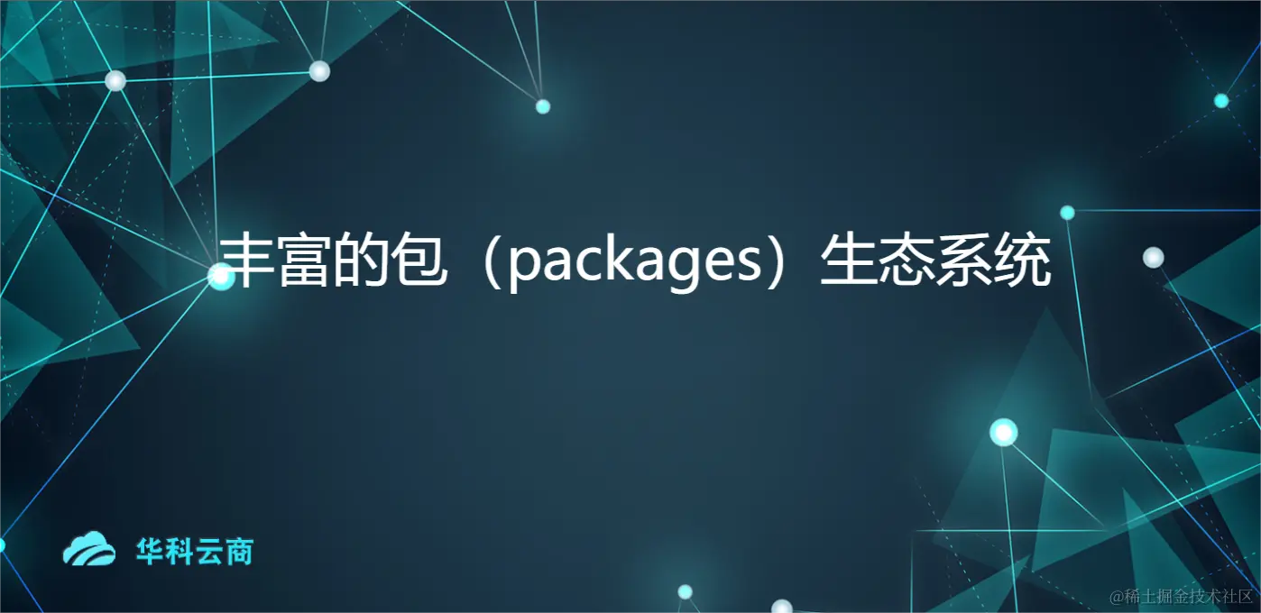 丰富的包（packages）生态系统.png