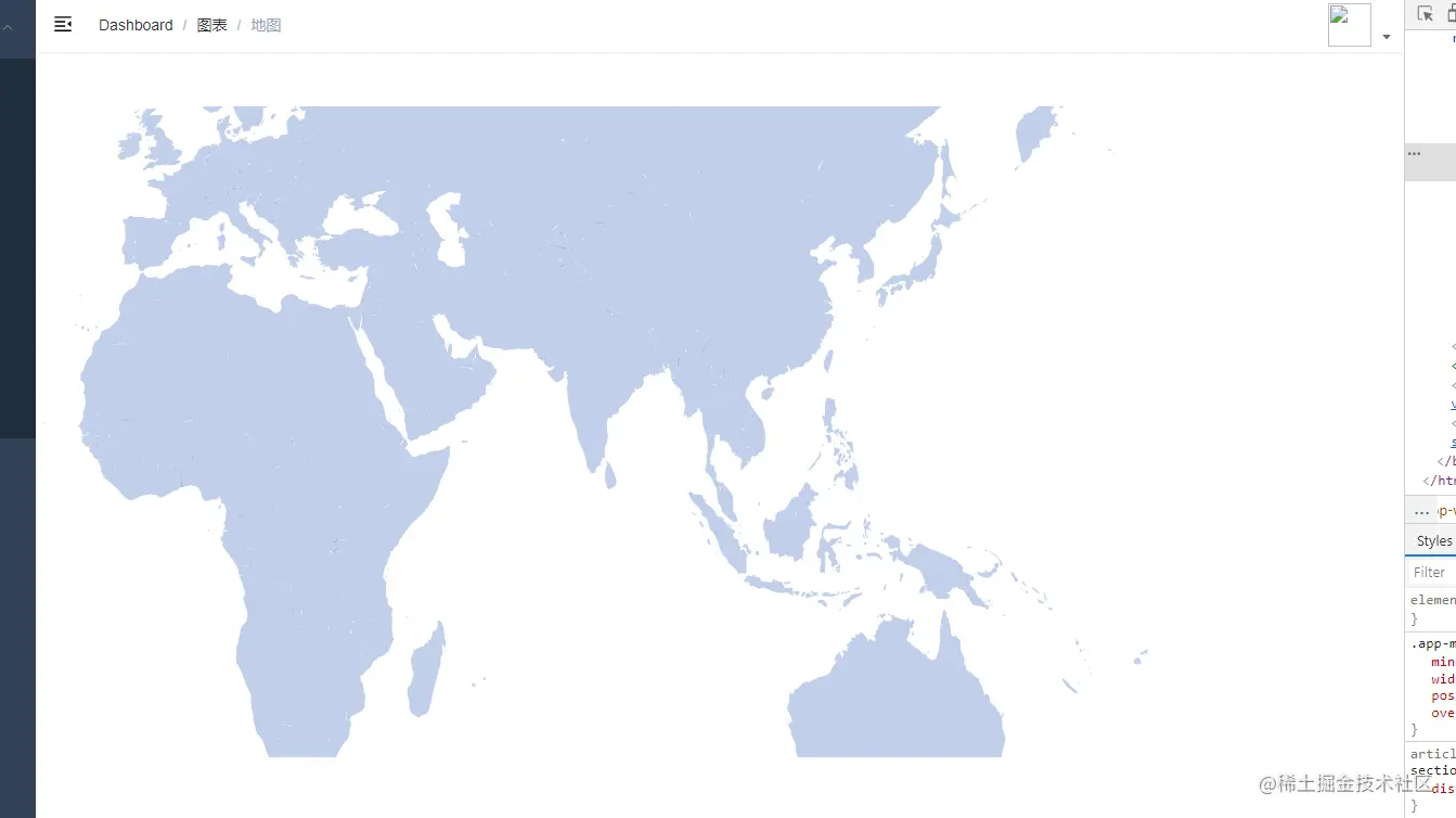 地图大小及位置调整