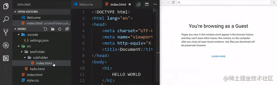 vscode-live-server-explorer-menu-demo-1.gif