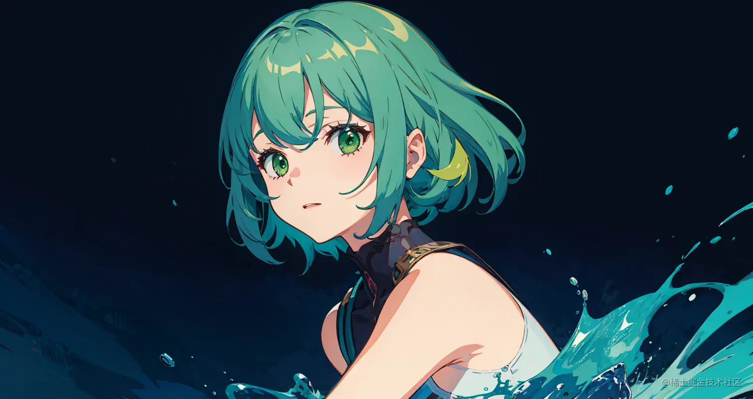 00416-2664387232-masterpiece,(best quality),(illustration),(colorful), __,1girl，green hair.png