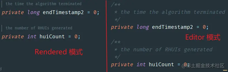阅读模式和编辑模式示意图