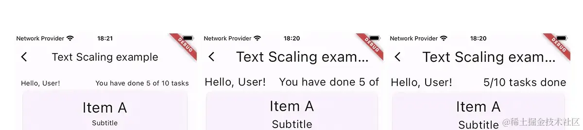 100%比例，长文本；160%比例，长文本；160%比例，短文本