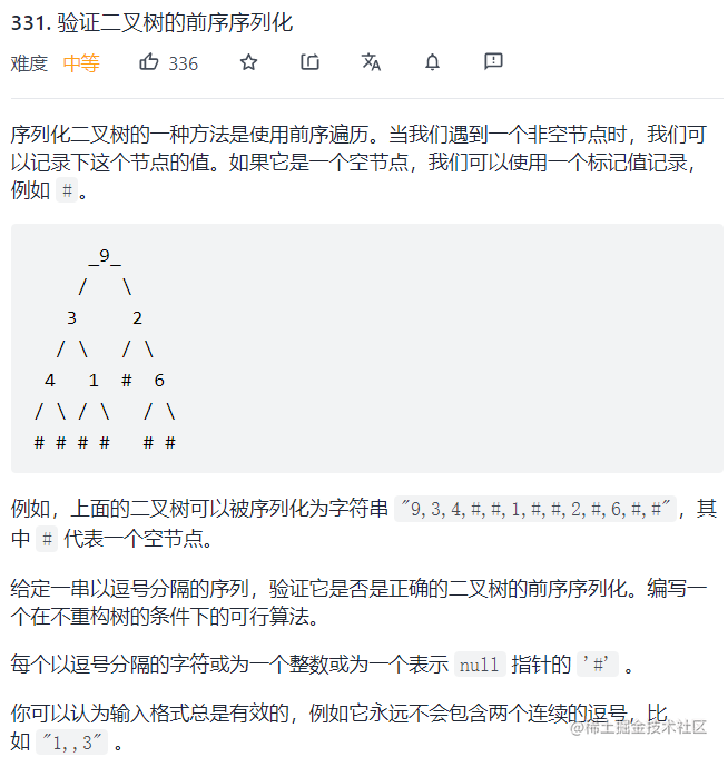 331. Verify the sequential serialization of the binary tree - Moment ...