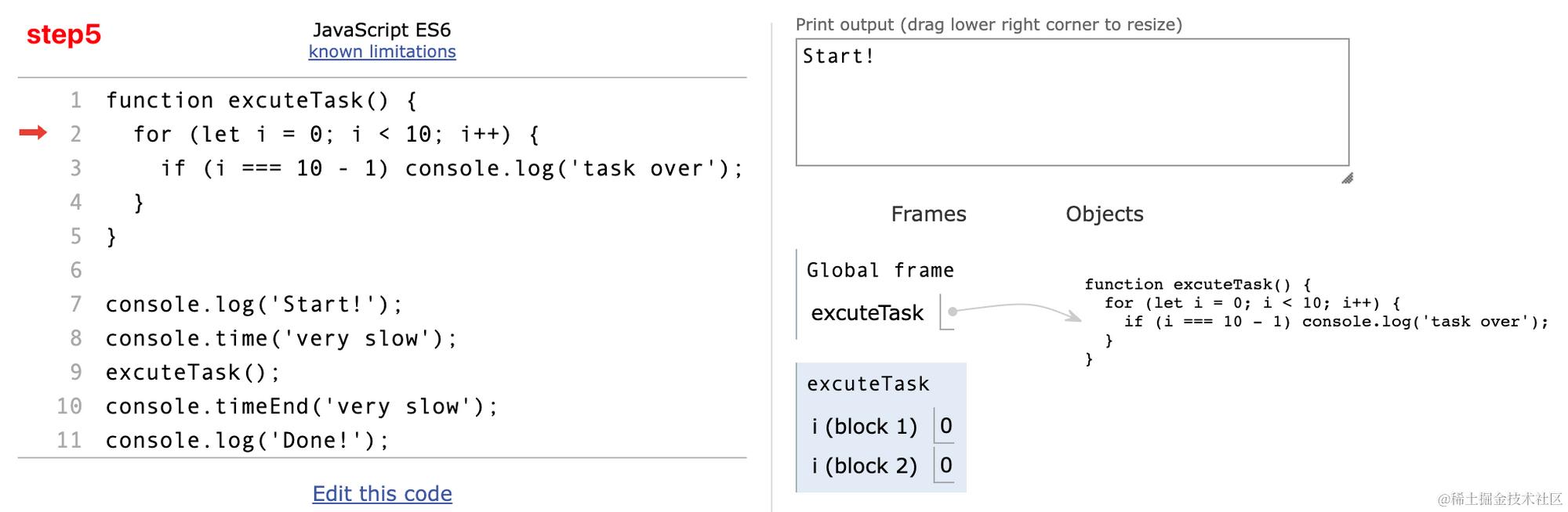 执行 i 的初始化