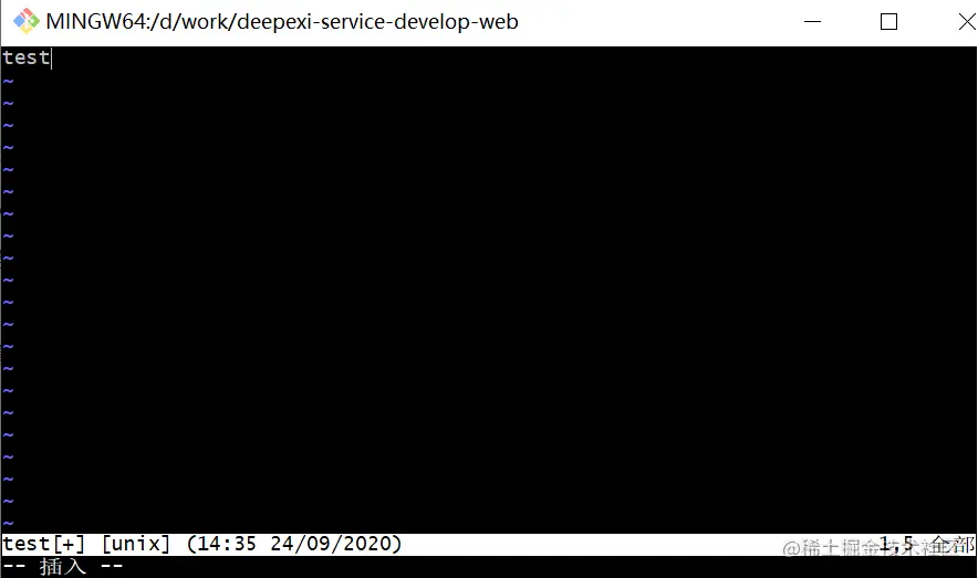 Git Bash 新建 编辑文件 掘金