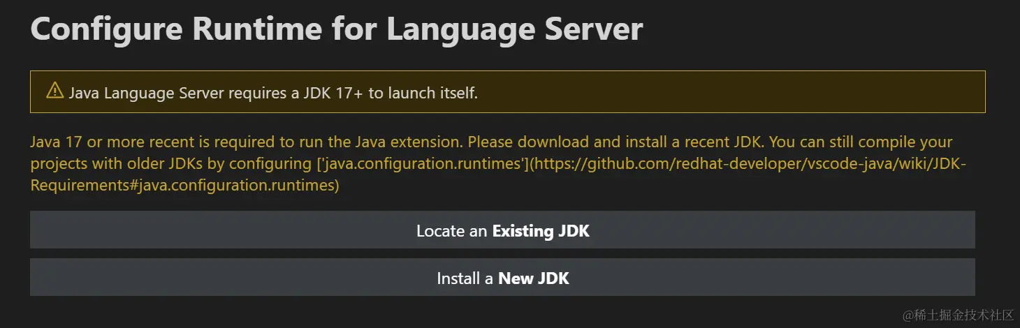 VSCode中配置Java必须要JDK17+吗No you don't. 从插件的文档了解以下插件对环境的要求，其实只要 - 掘金