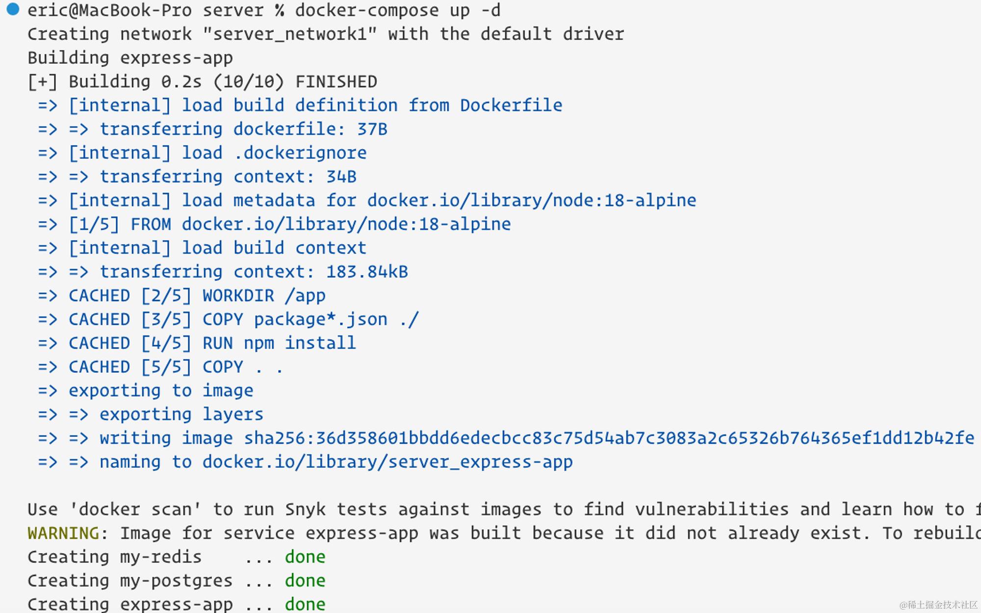 docker-compose 构建服务
