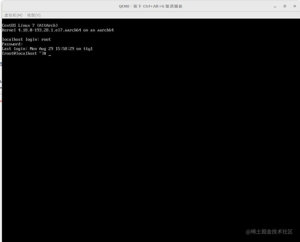 windows x86_64系统上建立arm(aarch64)centos虚拟机 掘金