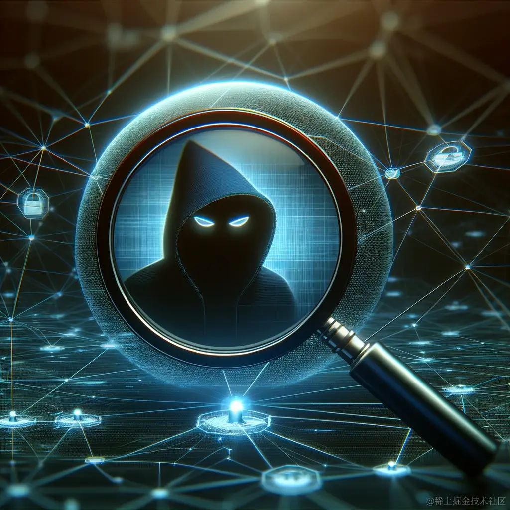 DALL·E 2024-01-14 15.28.36 - A digital illustration representing the concept of dark web monitoring in cybersecurity. The image should depict a stylized representation of the dark.png