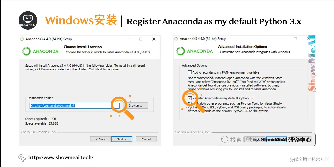 Windows安装 | Register Anaconda as my default Python 3.x